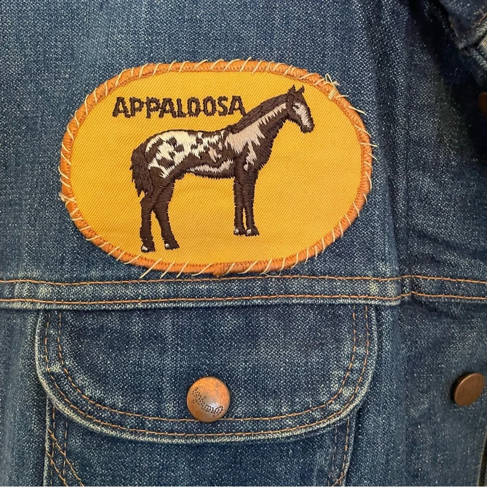 Vintage Wrangler Men’s Sleeveless‎ Denim Jacket With Patch Size 46 (2XL) 1970’s